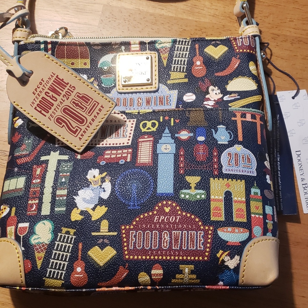NWT Disney Dooney and Bourke Food and Wine Crossbo